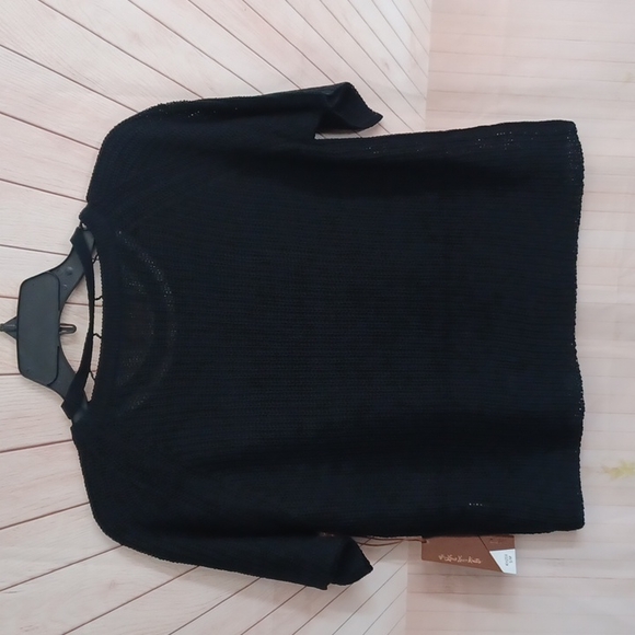 BLACK KNITTED KERISMA KNIT TOP BLOUSE - Picture 3 of 8